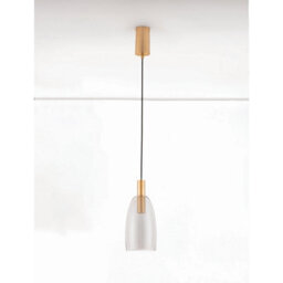 Luminosa Lighting Luminosa Imatia Tall Slim Pendant Ceiling Light Smokey, Brass Gold Led 7W 192Lm 3000K - thumbnail 3