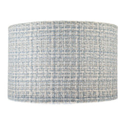 Happy Homewares Modern Drum Lamp Shade Upholstered In Soft Woven Boucle Style Fabric - thumbnail 5