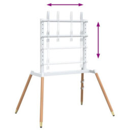 Berkfield Easel Tv Stand For 37-86 Inch Screen Max Vesa 400X600 mm 60 Kg - thumbnail 7