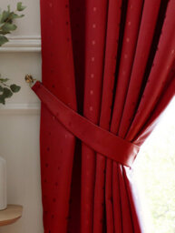 Luxury Living Adiso Pencil Pleat Taped Top Curtains Red - thumbnail 2