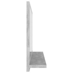 Berkfield Bathroom Mirror Concrete Grey 60X10.5X37 Cm Engineered Wood - thumbnail 5