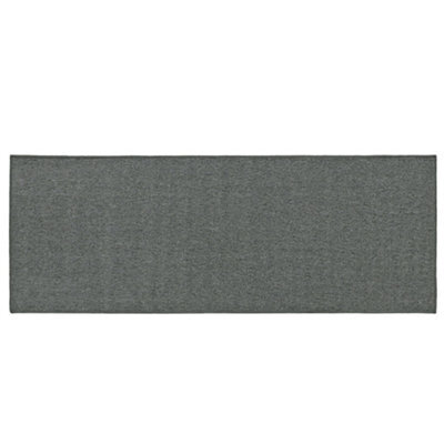 Jvl Eden Machine Washable Latex Backed Runner Doormat, 57X150Cm, Grey - image 1