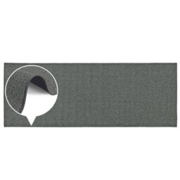 Jvl Eden Machine Washable Latex Backed Runner Doormat, 57X150Cm, Grey - thumbnail 6