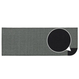 Jvl Eden Machine Washable Latex Backed Runner Doormat, 57X150Cm, Grey - thumbnail 5
