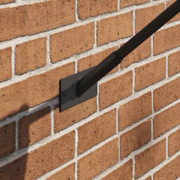 Walplus Flag Pole Holder Black 13 X 6 Cm Steel - thumbnail 3