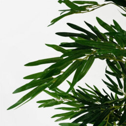 Leaf 150Cm (5Ft) Artificial Bamboo Plants Trees - Natural Green - thumbnail 2