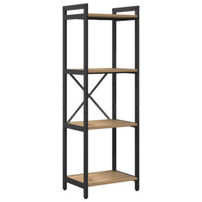 Berkfield Modern Bookcase Artisan Oak 40 X 30 X 118 Cm Engineered Wood