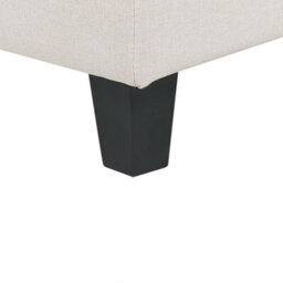 Beliani Ottoman Unstad Fabric Light Beige - thumbnail 5