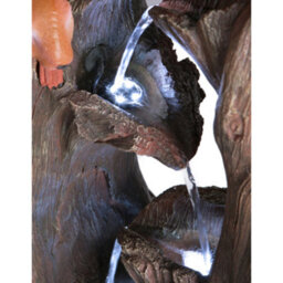 Primrose Squirrel Tree Falls Outdoor Garden Water Feature Fountain With Led Lights H86Cm - thumbnail 6