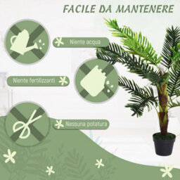 Artificial Cycas, 123 Cm Tall, Indoor And Outdoor Plant With Pot Included, Decoration For Home And Garden - thumbnail 6