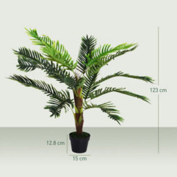 Artificial Cycas, 123 Cm Tall, Indoor And Outdoor Plant With Pot Included, Decoration For Home And Garden - thumbnail 4