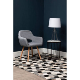 Orsina Chrome Tripod Accent Lamp With Crystal Legs, Silver Table Light, Minimalist Polished Chrome Lighting Piece - thumbnail 3