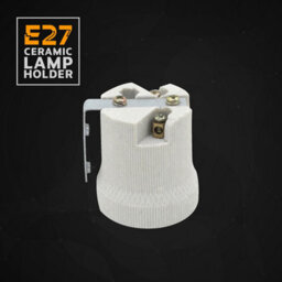5 Pack Ceramic E27 Lamp Holder Heat Resistant Light Bulb Socket Base 250V 60W Ceiling Pendant Or Wall Light Fitting - thumbnail 2
