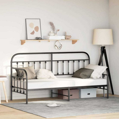 Berkfield Daybed Frame Black 75X190 Cm Steel - image 1