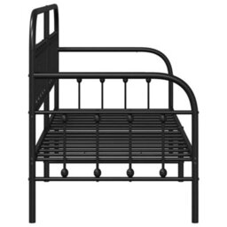 Berkfield Daybed Frame Black 75X190 Cm Steel - thumbnail 7