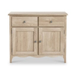Celine Oak Small Sideboard Cabinet - Fully Assembled By Roseland Furniture - thumbnail 3