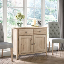 Celine Oak Small Sideboard Cabinet - Fully Assembled By Roseland Furniture - thumbnail 2