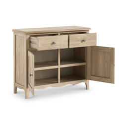 Celine Oak Small Sideboard Cabinet - Fully Assembled By Roseland Furniture - thumbnail 4