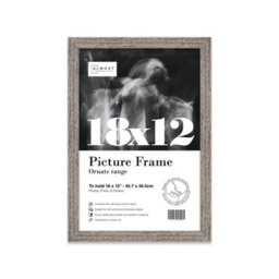 18X12 Walnut Ornate Picture Frame (45.7 X 30.5Cm) Poster, Photo, Artwork, Gallery Wall Or Print - thumbnail 1