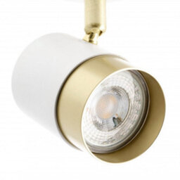 CGC Lighting Cgc Orio White And Brushed Gold Single Gu10  Adjustable Ceiling Spot Light - thumbnail 6