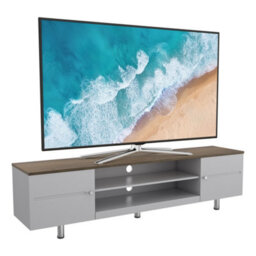 "Avf Whitesands 1.9M Tv Stand, For Tvs Up To 85"" - Satin Grey & Wood" - thumbnail 5
