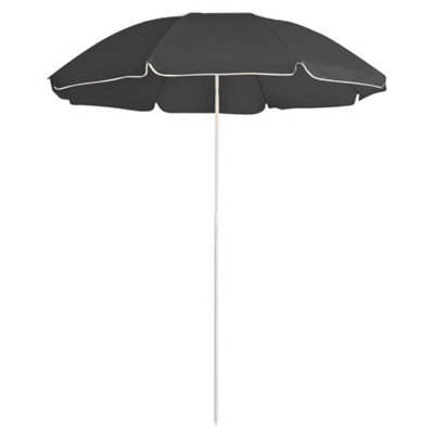 Berkfield Outdoor Parasol With Steel Pole Anthracite 180 Cm - image 1