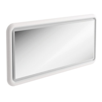 Plum&clay Sutton White Border Led Illuminated Bathroom Mirror (W)1180mm (H)650mm - image 1