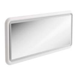 Plum&clay Sutton White Border Led Illuminated Bathroom Mirror (W)1180mm (H)650mm