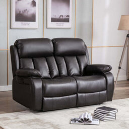 More4Homes Chester Electric High Back Luxury Bond Grade Leather Recliner 2 Seater Sofa (Brown) - thumbnail 6