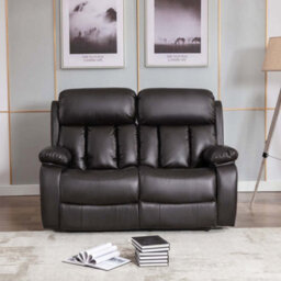 More4Homes Chester Electric High Back Luxury Bond Grade Leather Recliner 2 Seater Sofa (Brown) - thumbnail 7