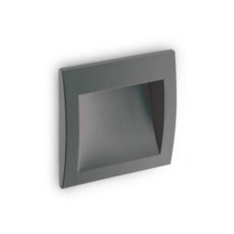 Ideal Lux Luminosa Wire Led Outdoor Square Recessed Wall Light Anthracite Ip65, 3000K - thumbnail 1