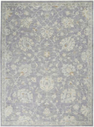 Charcoal Bordered Floral Traditional Persian Rug For Bedroom & Living Room-282Cm X 384Cm - thumbnail 8