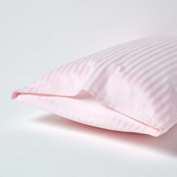 Homescapes Pink Egyptian Cotton Ultrasoft Housewife Pillowcase 330 Tc, King Size - thumbnail 3
