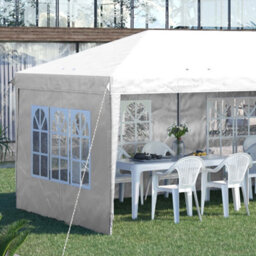 Outsunny 3 X 6M Heavy Duty Gazebo Marquee Party Tent With Storage Bag White - thumbnail 8