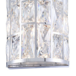 Luminosa Lighting Luminosa Gelid Wall Lamp Chrome & Crystal, 1 Light, G9 - thumbnail 6