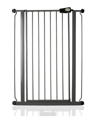Safetots Extra Tall Metal Safety Gate Pressure Fit, 75Cm - 82.6Cm, Slate Grey, 104Cm In Height, Extra Tall Baby Gate - image 1