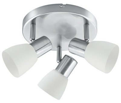 Luminosa Lighting Luminosa Spot 3 Light Adjustable Spotlight Clusters Nickel 21X13Cm