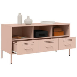 Berkfield Industrial Tv Cabinet Pink 100.5X39X50.5 Cm Steel - thumbnail 5