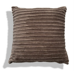 Beautiful Beanbags Set Of 4 Jumbo Cord Scatter Cushions Complete With Cushion Pads Furniture Cushions With Inserts 4 Plush Cord Cushions - Brown - thumbnail 3