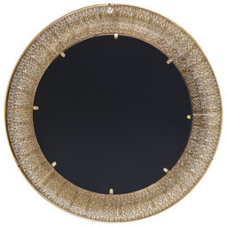 Beliani Wall Mirror Channay 80 Cm 80 Cm Metal Gold - thumbnail 4