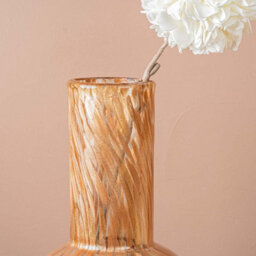 Vanity Living 49Cm Clear And Gold Handmade Glass Vase, Tall Decorative Glass Vase For Living Room - thumbnail 2
