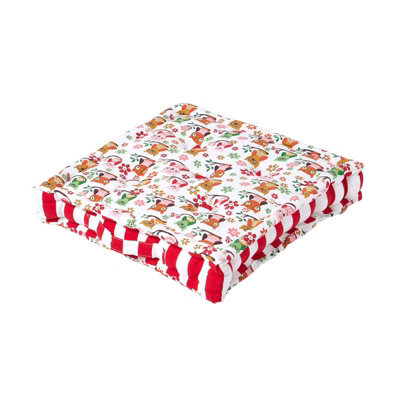 Homescapes Cotton Owl Floor Cushion, 50 X 50 Cm - image 1