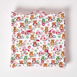 Homescapes Cotton Owl Floor Cushion, 50 X 50 Cm - thumbnail 3