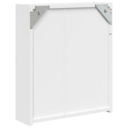 Berkfield Bathroom Mirror Cabinet With Led Light White 45X13X52 Cm - thumbnail 8