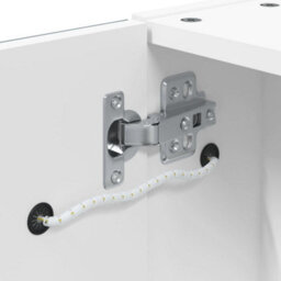 Berkfield Bathroom Mirror Cabinet With Led Light White 45X13X52 Cm - thumbnail 9