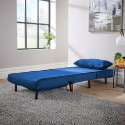 Home Source Morella Blue 1-Seater Single Sofa Bed - thumbnail 3