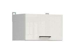 Impact Furniture Kitchen Wall Unit 500mm Extractor Fan Housing Cabinet White Chalk Gloss Half Height Narrow Storage Junona - thumbnail 3