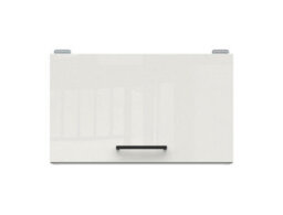 Impact Furniture Kitchen Wall Unit 500mm Extractor Fan Housing Cabinet White Chalk Gloss Half Height Narrow Storage Junona - thumbnail 4