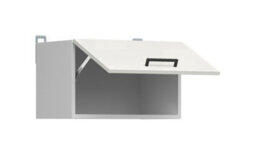 Impact Furniture Kitchen Wall Unit 500mm Extractor Fan Housing Cabinet White Chalk Gloss Half Height Narrow Storage Junona - thumbnail 5