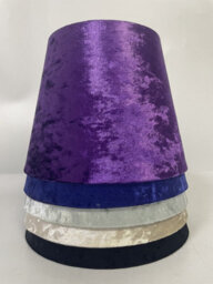 "9"" Silver Velvet Dual Purpose Lampshade Elegant Drum Shade For Table, Floor Or Ceiling Light (Multi Sizes & Colours Available)" - thumbnail 6